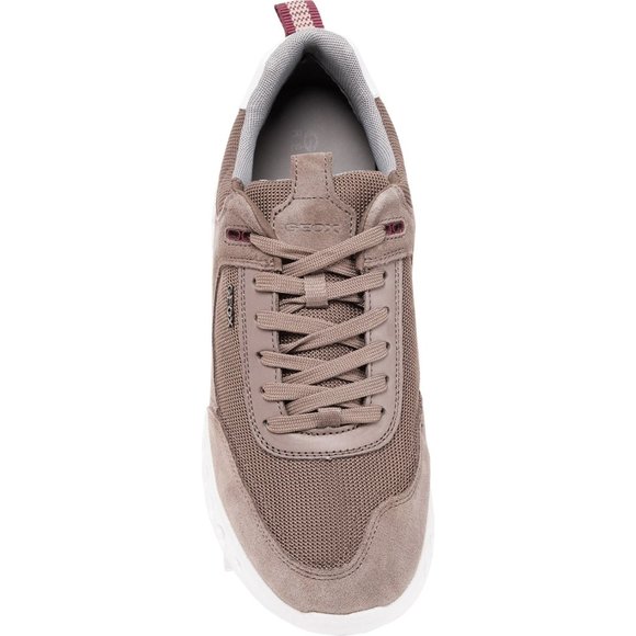 NEW Geox Outstream Sneakers - Leather For Men Dove Grey 663sn - Picture 2 of 6